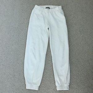 ✰ Brandy Melville White Rosa Sweatpants ✰
